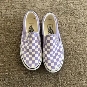 Purple checkered vans